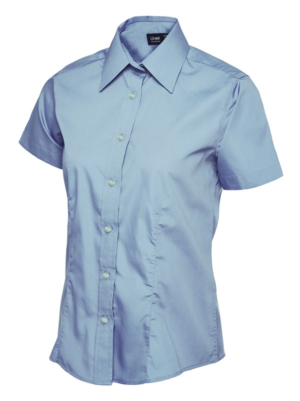 Ladies Poplin Half Sleeve Shirt