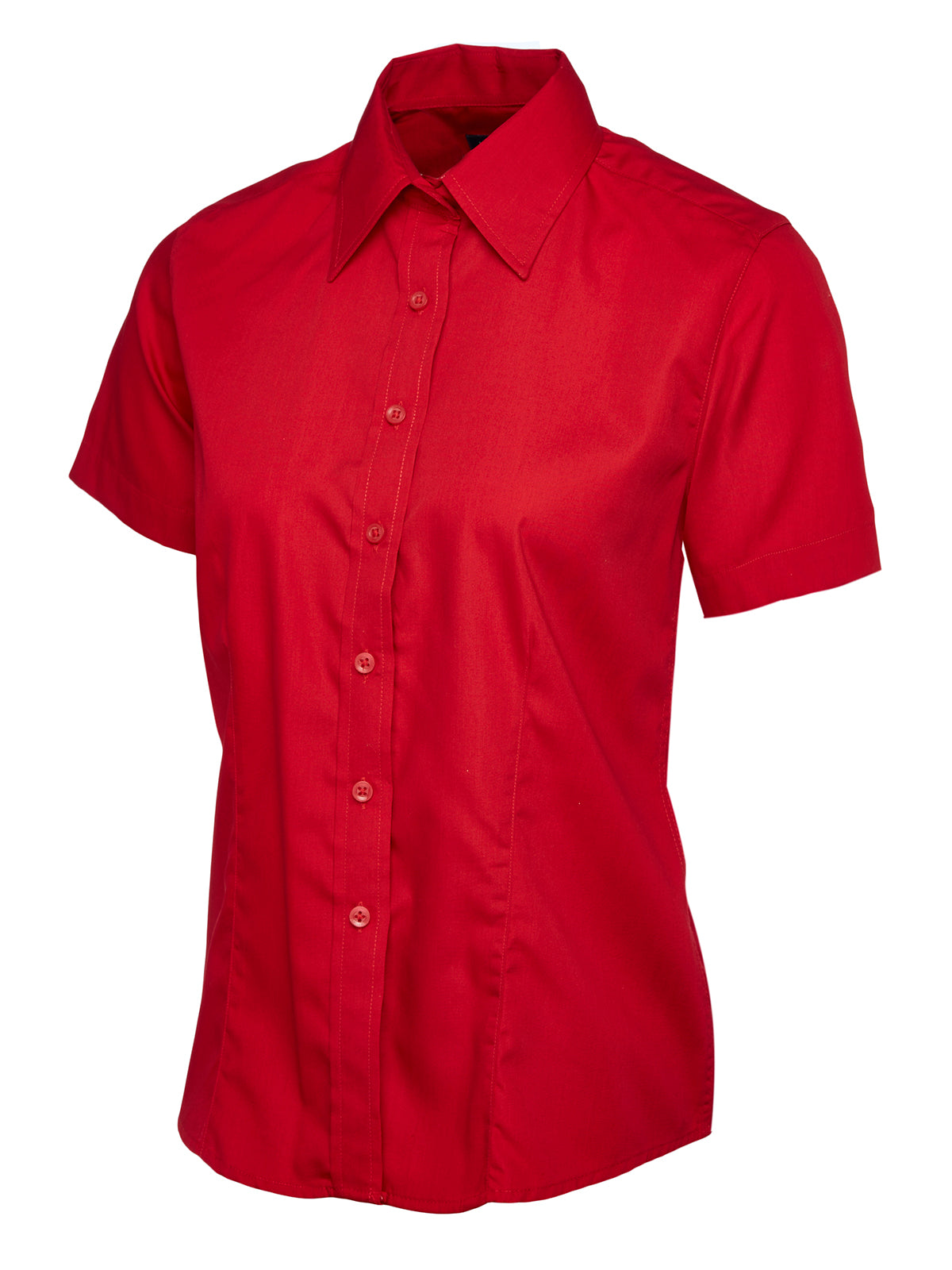 Ladies Poplin Half Sleeve Shirt